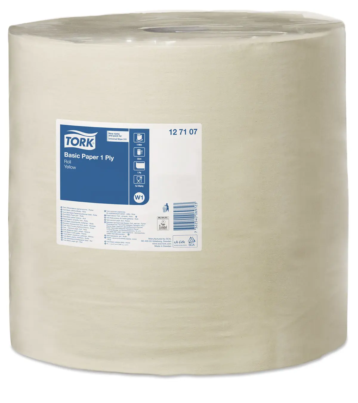 Torkpapper Tork W1 Basic gult